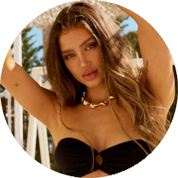 Brown Houndstooth Bikini Top & Reversible Bottoms Set