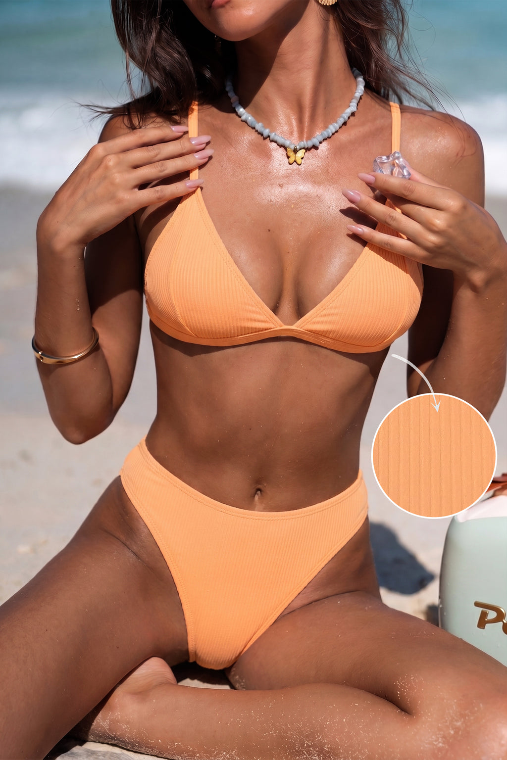 Rosy Whispers Floral Bikini Set