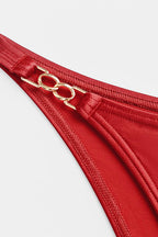 French Romance Red One-Piece Swimsuit