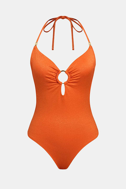 x JJD Orange Twist Bikini Set