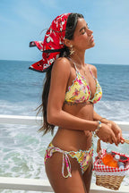 Sweet Pick Green Swimsuit Set