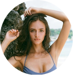 Brown Houndstooth Bikini Top & Reversible Bottoms Set