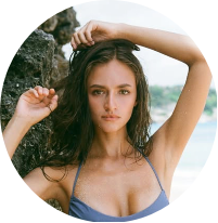 Brown Houndstooth Bikini Top & Reversible Bottoms Set