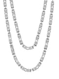 S925 Sterling Silver 6.5mm Moissanite Cuban Link Necklace | Gold & Silver