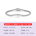 S925银爱心莫桑石心形手链轻奢粉白主石设计百搭亚马逊热卖