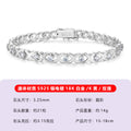 S925银X形莫桑石手链女轻奢简约网红风跨境亚马逊热卖现货