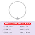 S925银莫桑石四爪圆石款手链女款工厂直供轻奢闪耀精致百搭日常