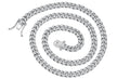 S925 Sterling Silver Moissanite Cuban Link Chain Necklace | Hip Hop, 5mm & 7mm