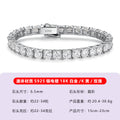S925纯银莫桑石网球手链百搭ins风高级感闪耀饰品莫桑石网球手链