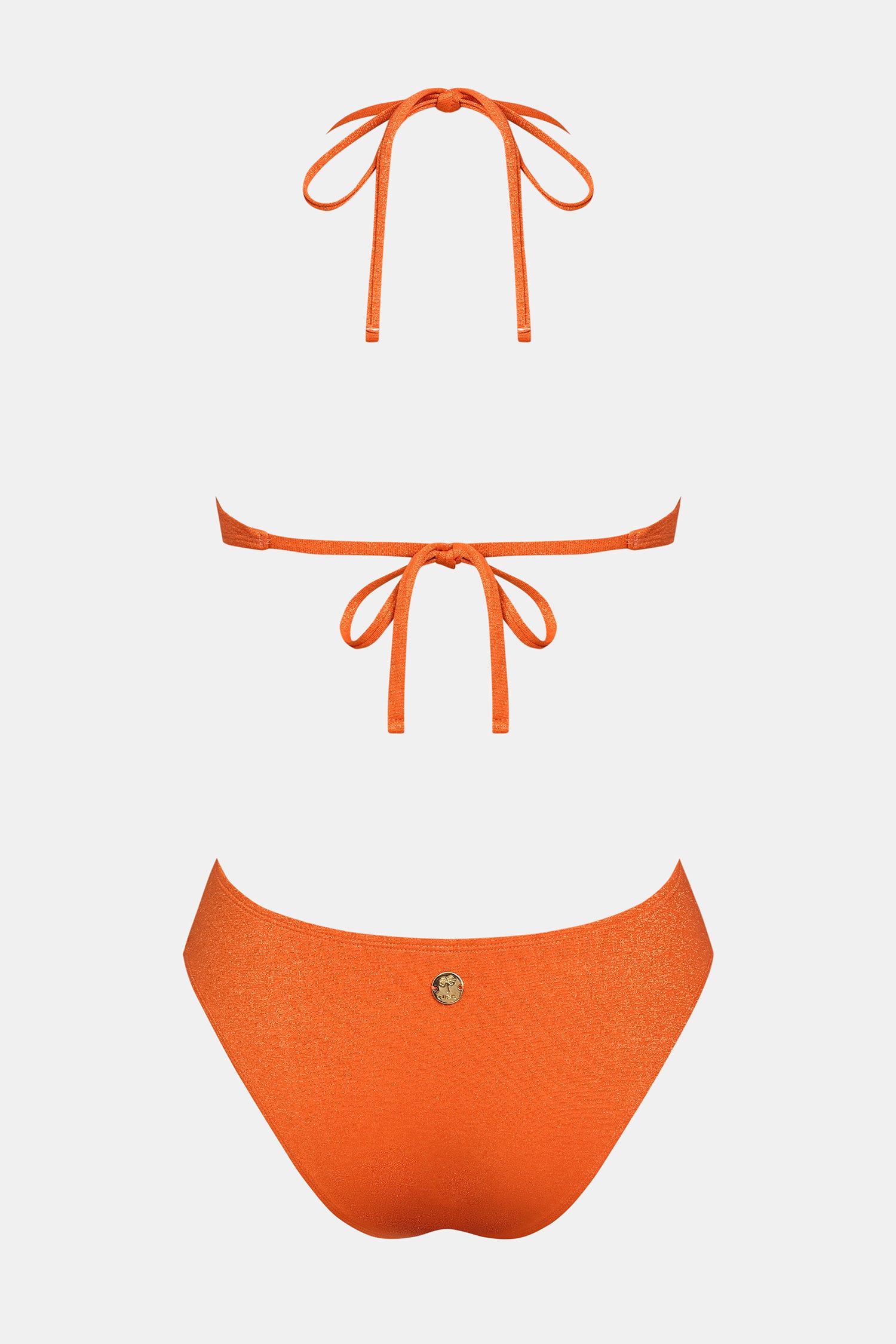x JJD Orange Twist Bikini Set