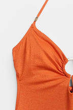 x JJD Orange Twist Bikini Set
