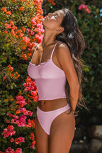 Sweet Pick Green Swimsuit Set