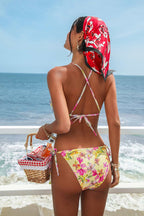 Sweet Pick Green Swimsuit Set